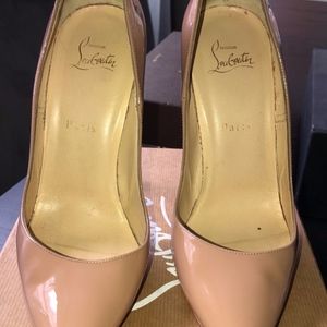 Christian Louboutin SO Kate 120 Patent Nude